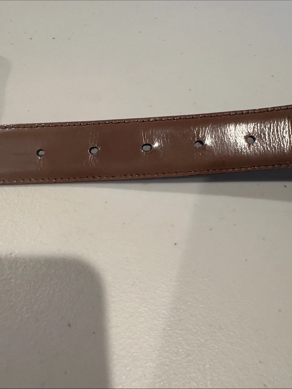 Salvatore Ferragamo Leather Gancini Belt with Silver Buckle. Size 42 black/brown
